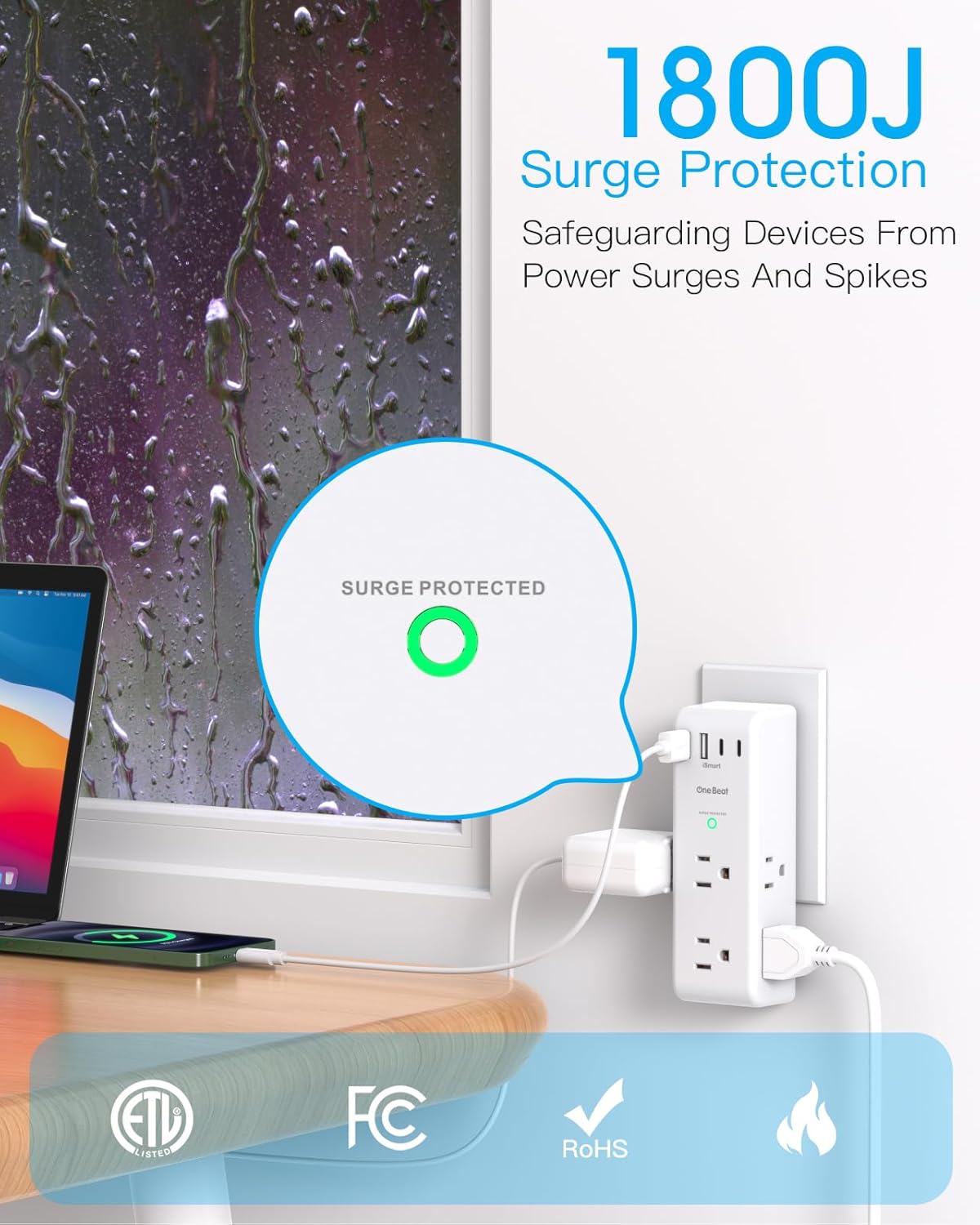 Surge Protector Outlet Extender