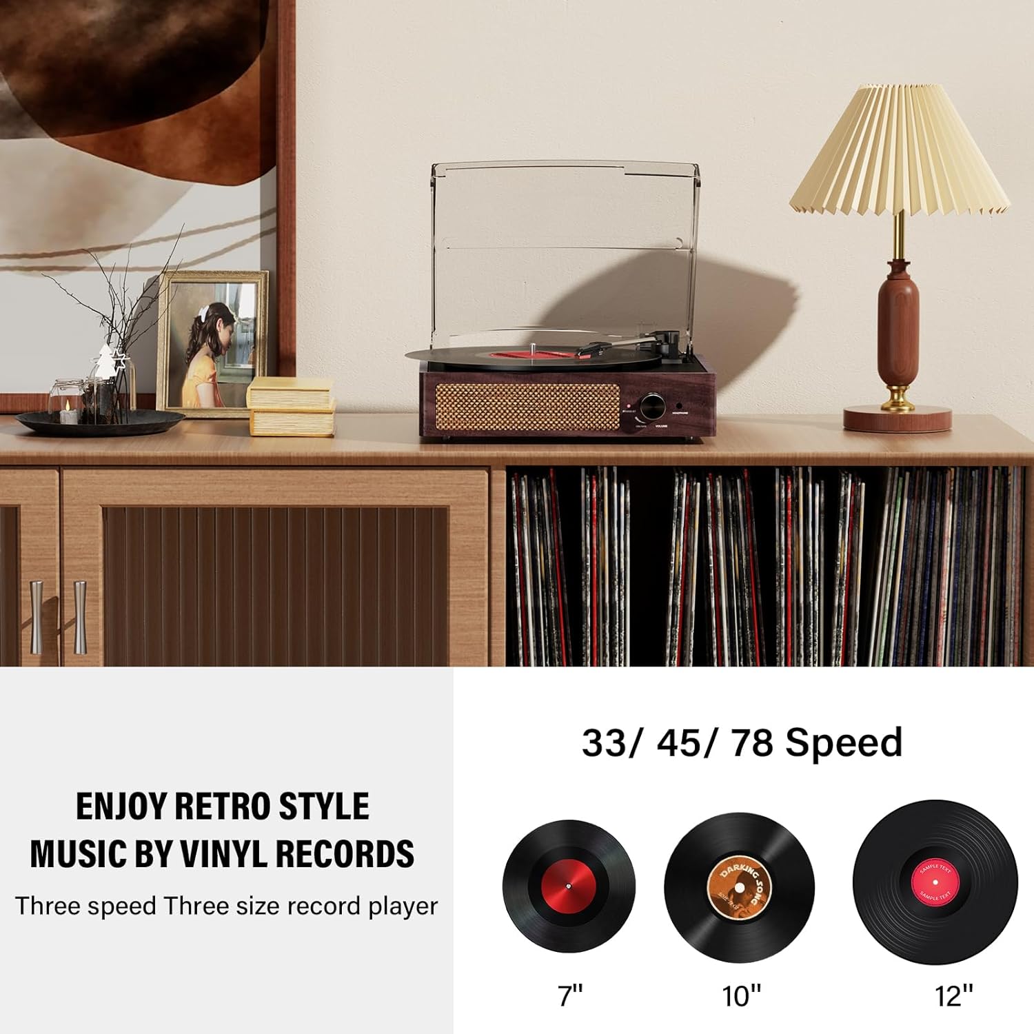 Vinyl Record Player Turntable
