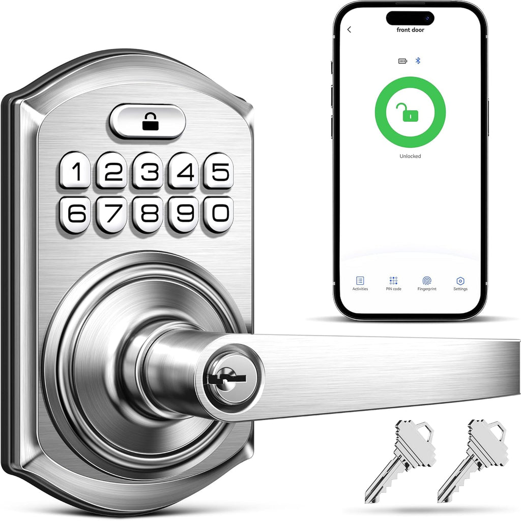 Smart Keyless Entry Door Lock with Handle